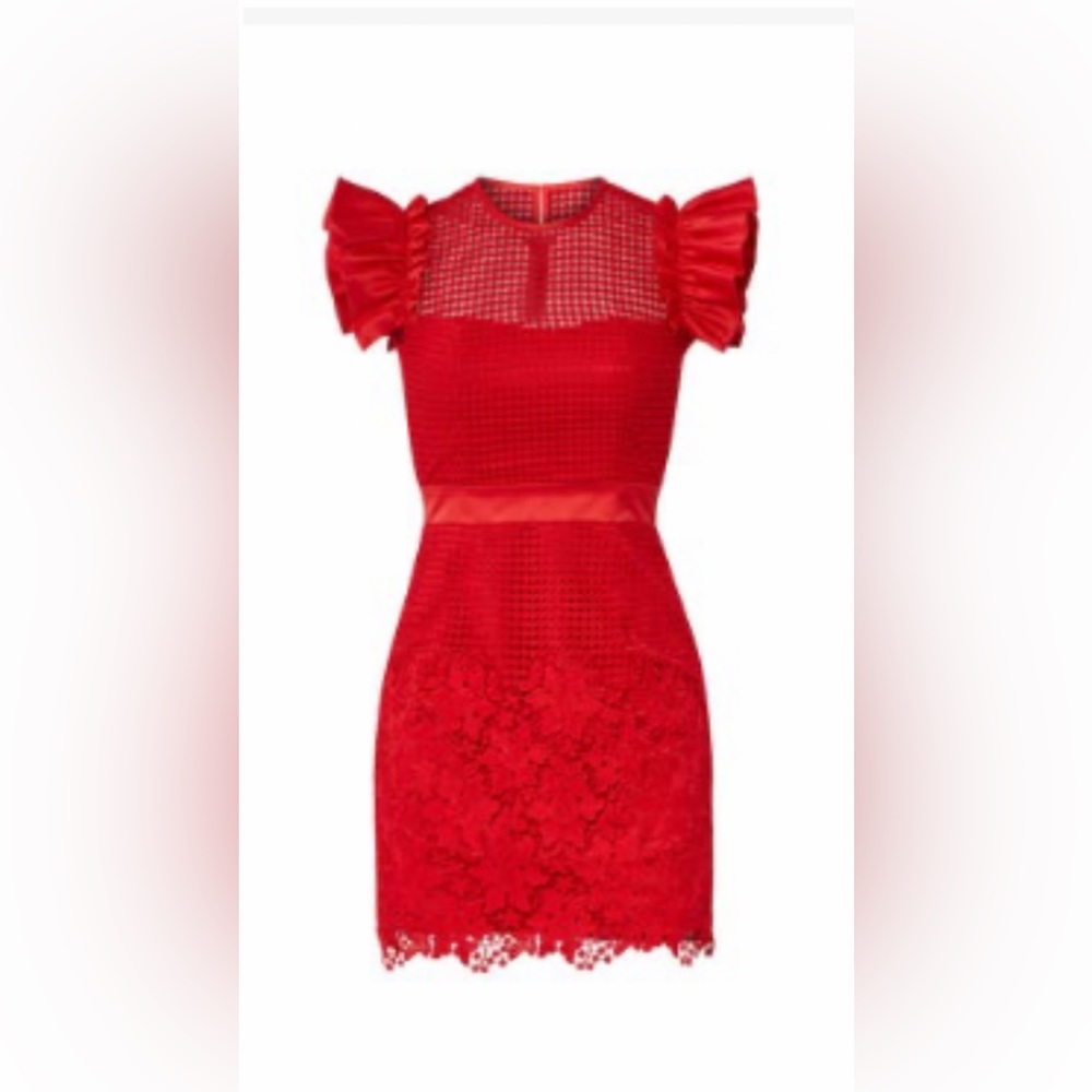 United Wood Red Karlie Dress